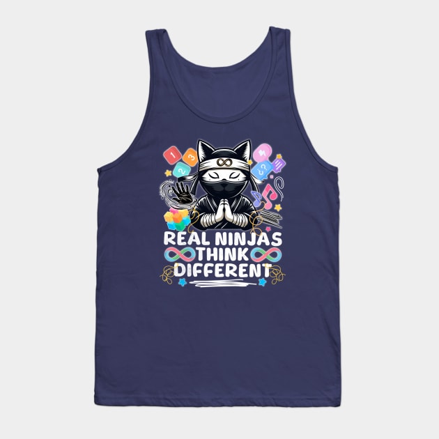 Autistic Child for Cat Ninja Tank Top by alcoshirts